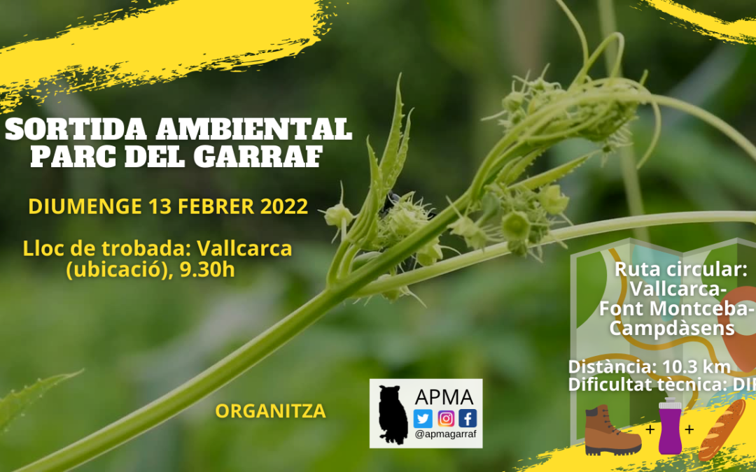 Sortida ambiental pels voltants de Vallcarca amb el APMA